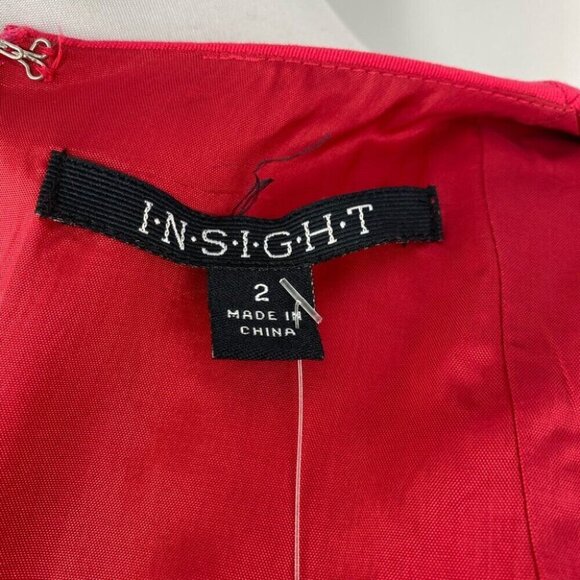 Insight New York Women's NWT Pink Sleeveless Square Neck Sheath Work Dress 2/C34 - Picture 6 of 8